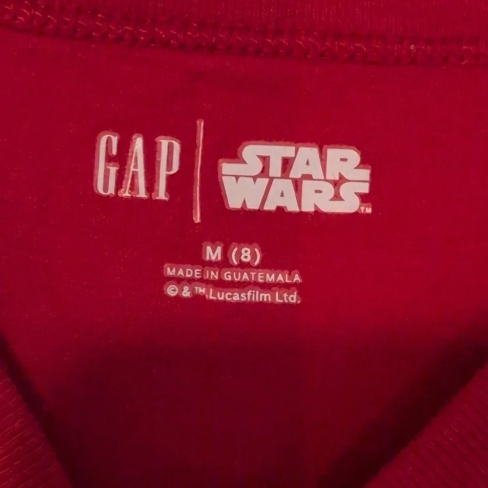 GAP Red Christmas Stormtrooper & Darth Vader Kids T-Shirt Size M (8)